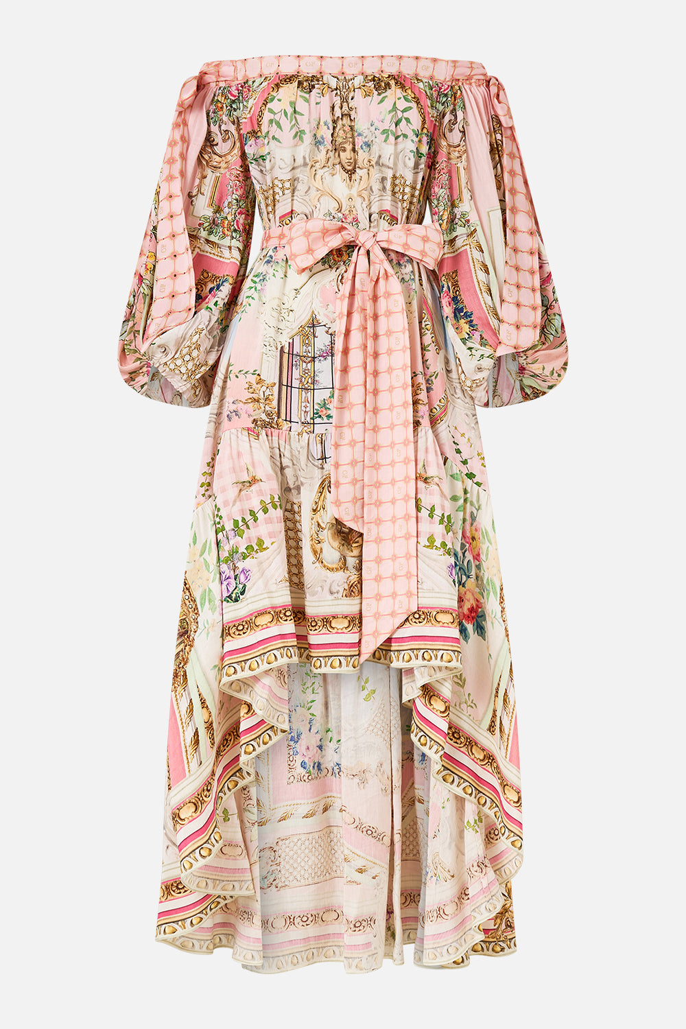 BOW SLEEVE MAXI DRESS LISBON LULLABY