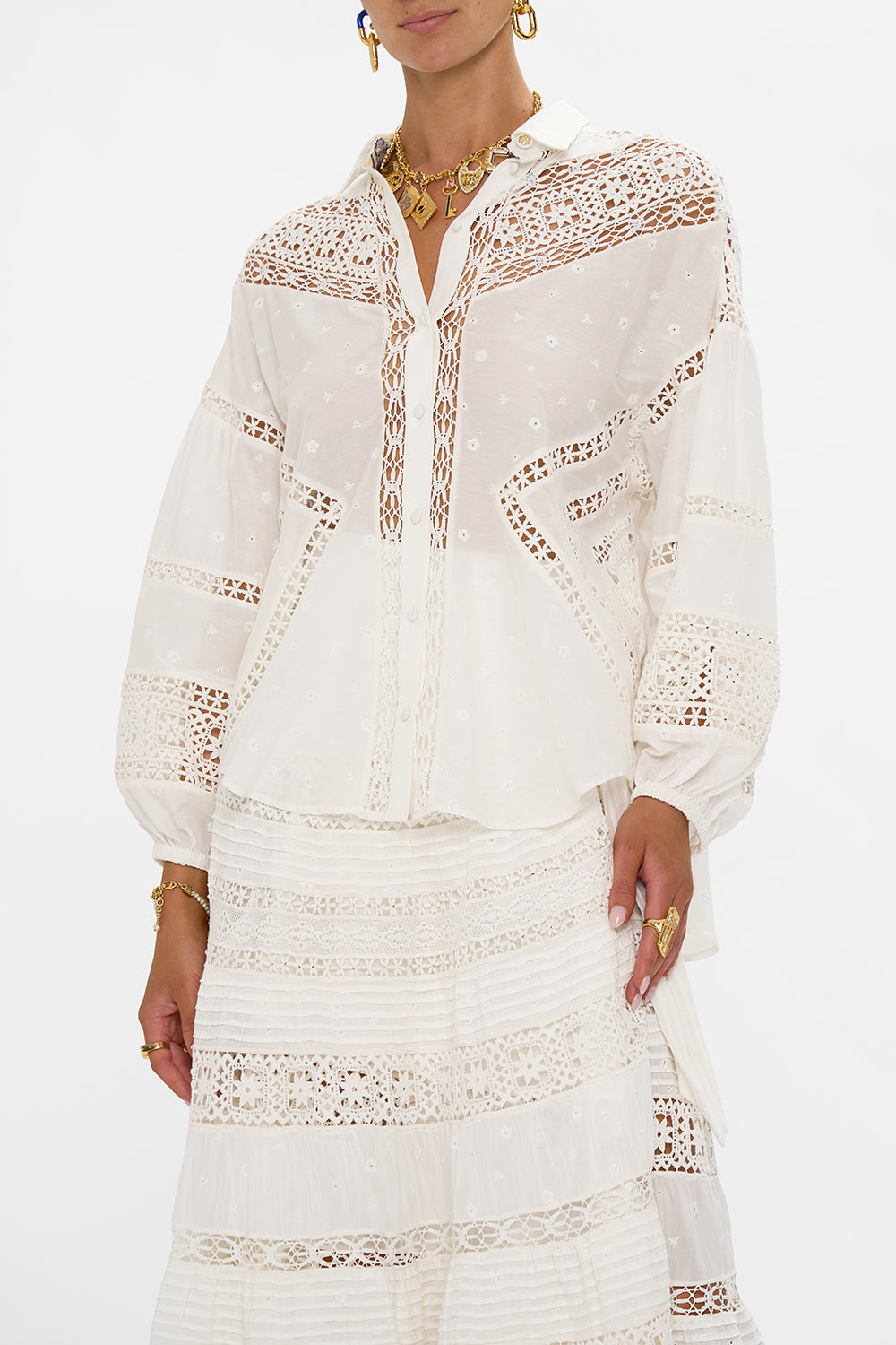 BALLOON SLEEVE SHIRT BLOUSE AZUL ADVENTURES