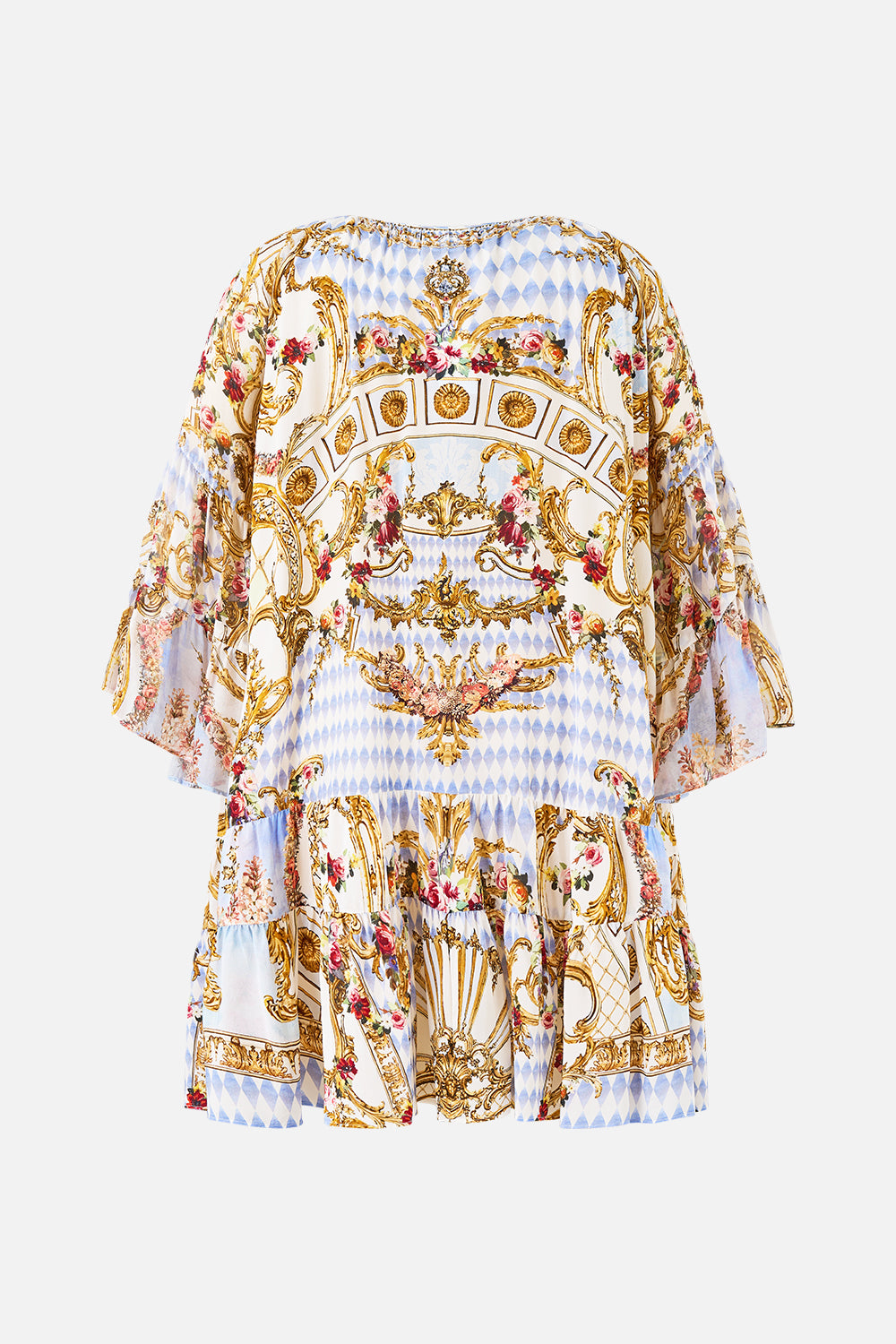 A-LINE GATHERED PANEL DRESS THRONE GAMES