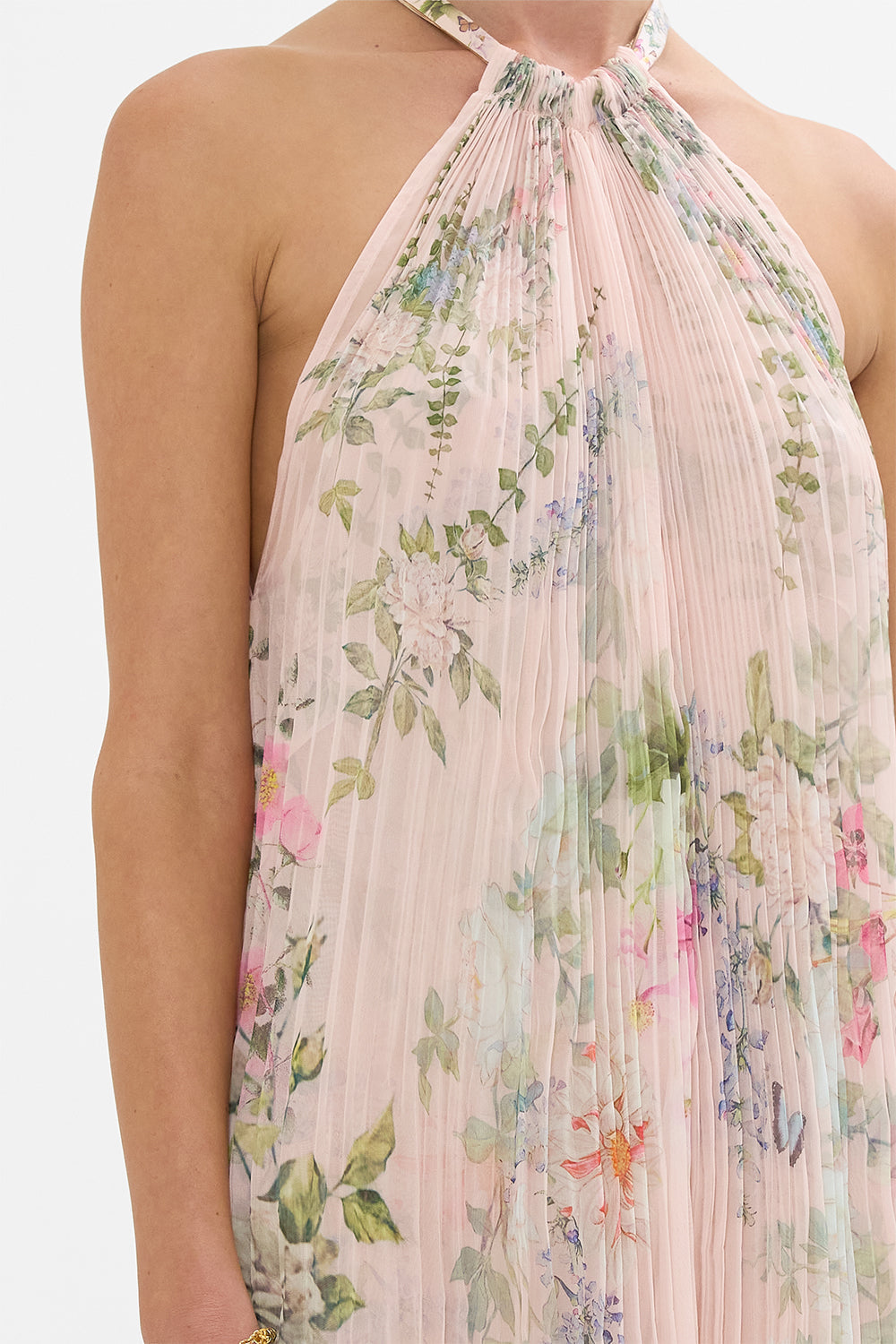 PLISSE JUMPSUIT WITH NECK TIE PALACIO PLAYGROUND