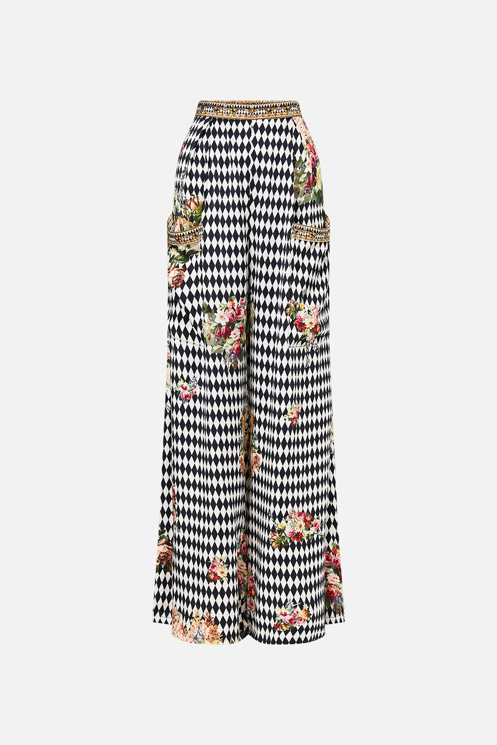 WIDE LEG TROUSER WITH FRONT POCKETS ROCOCO GLOW