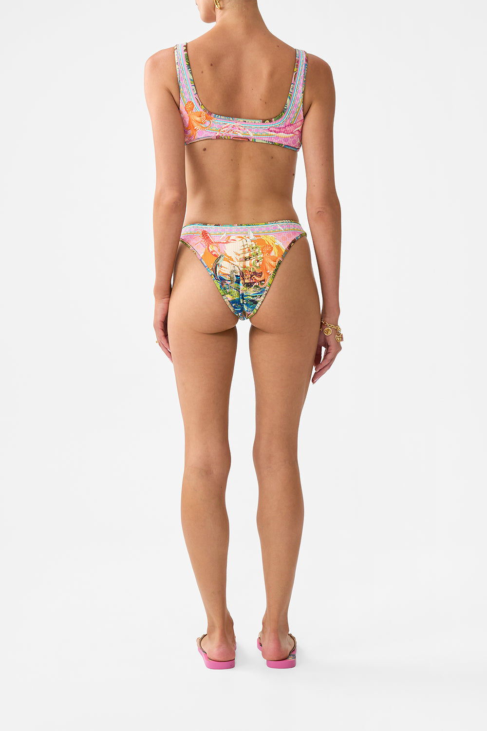 BIND EDGE REVERSIBLE CROP BRA SALTY SPLENDOUR