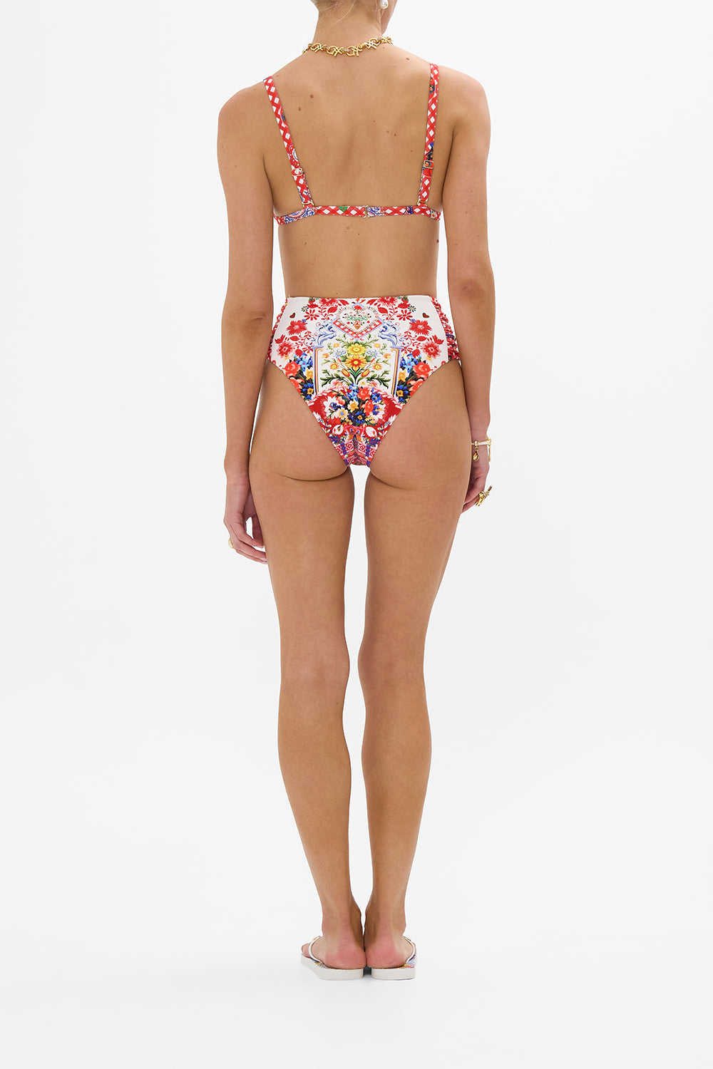 KNOT FRONT TRIANGLE BRA FAITH, LUCK & JUSTICE