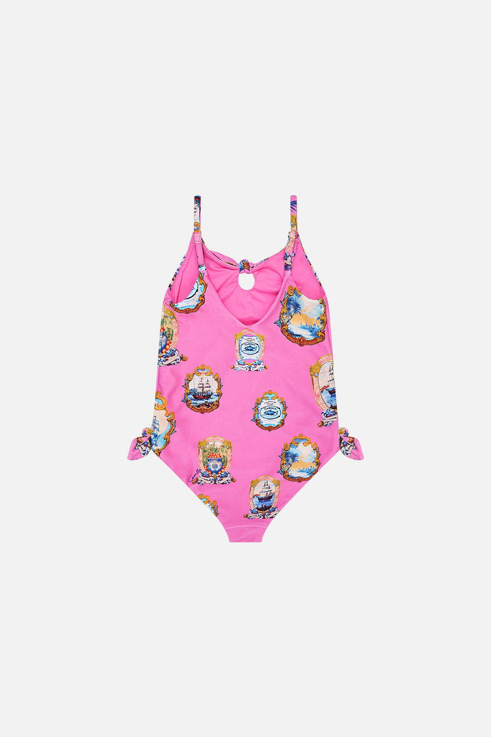 KIDS TIE DETAIL ONE PIECE 4-10 SALTY SPLENDOUR