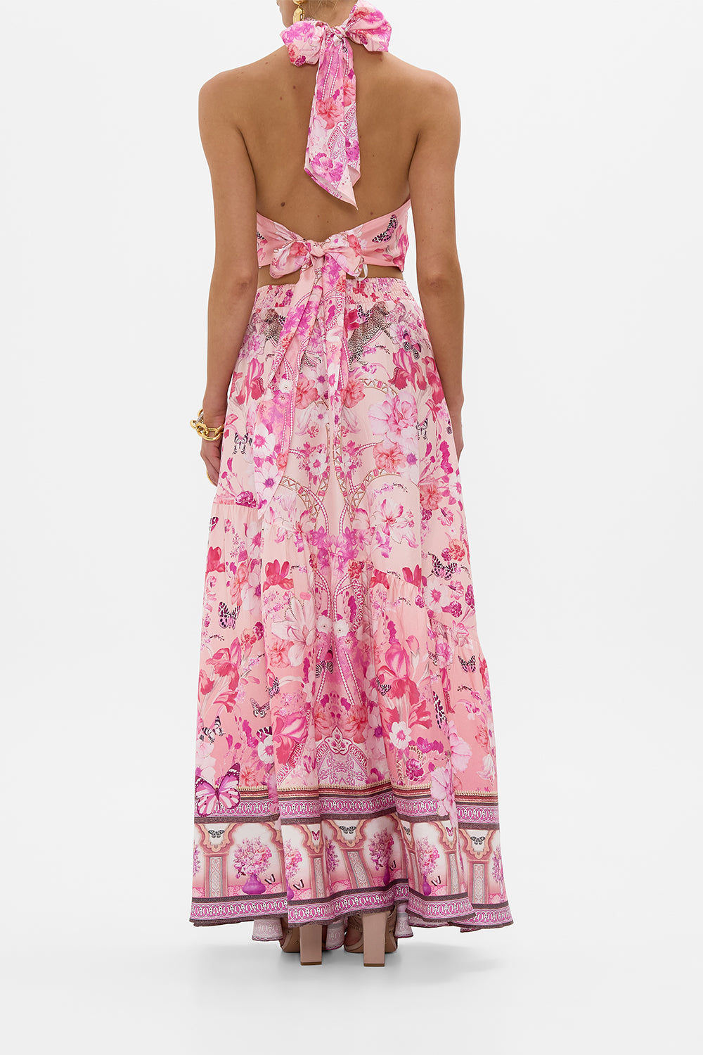 HALTER TIE BACK TOP BOTANICAL NOVELLA