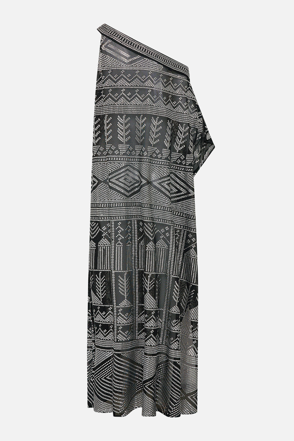 ONE SHOULDER KAFTAN WITH NECKBAND THE EGYPT EFFECT