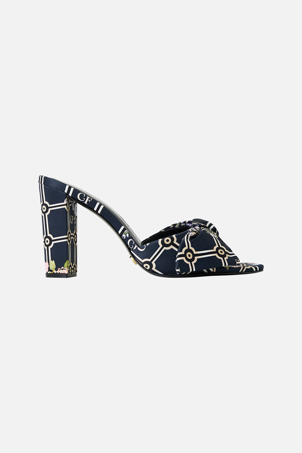 CAMILLA Madeleine Bow Mule in Palacio Poetry print
