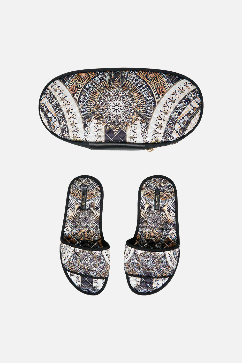 SLIPPERS WITH TRAVEL CASE TEMPLES OF DENDARA