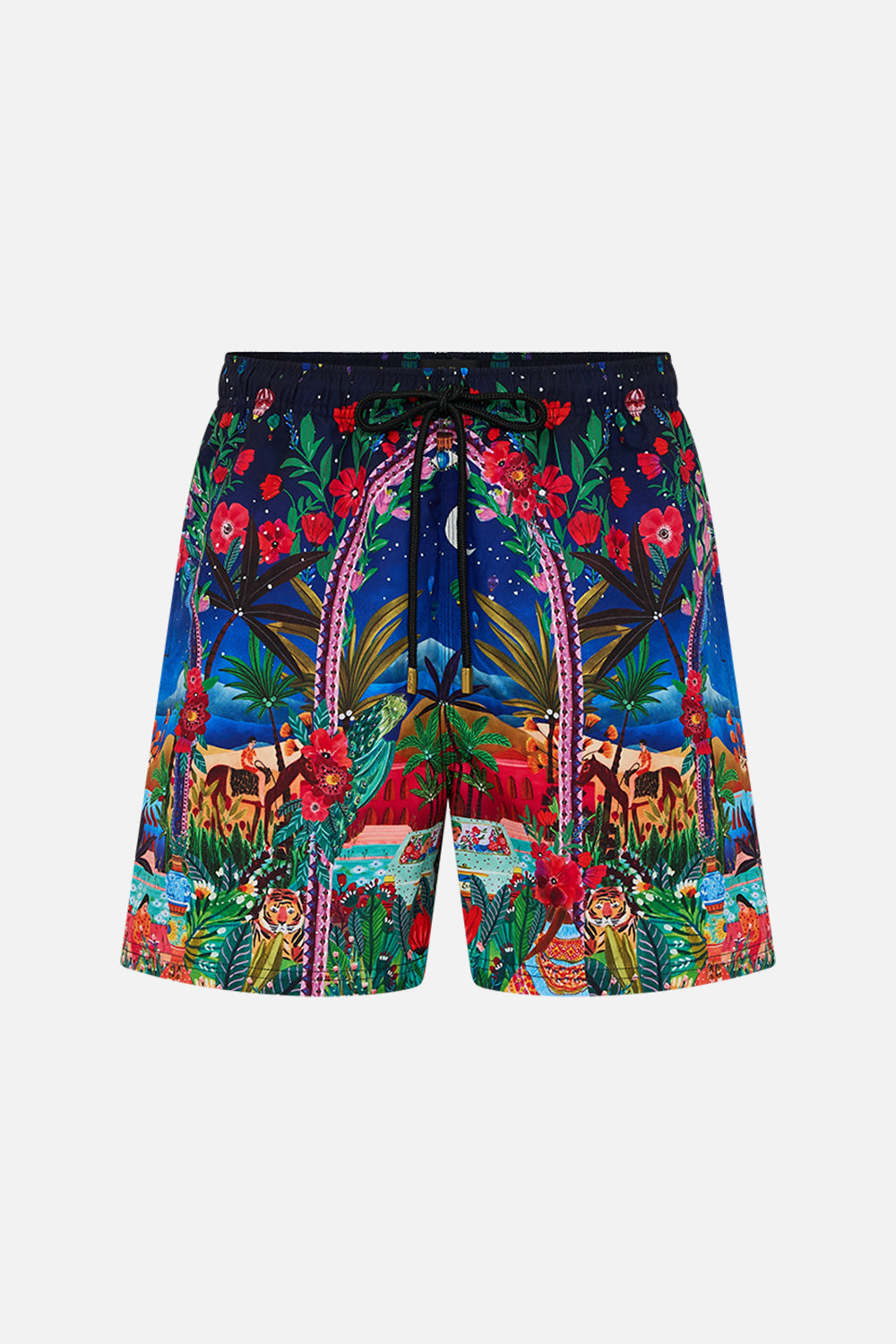 Hotel Franks By CAMILLA Mid Length Boardshort in Midnight Muses print.