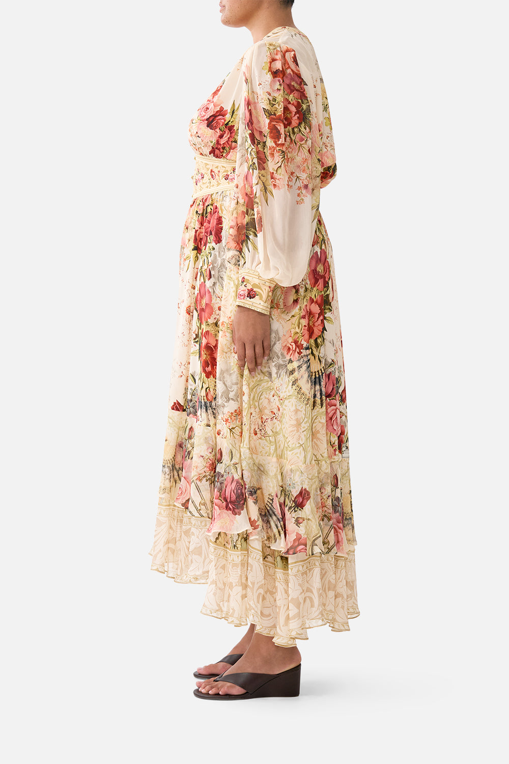 LONG BUTTON FRONT DRESS MEET ME AT THE MAJESTIC