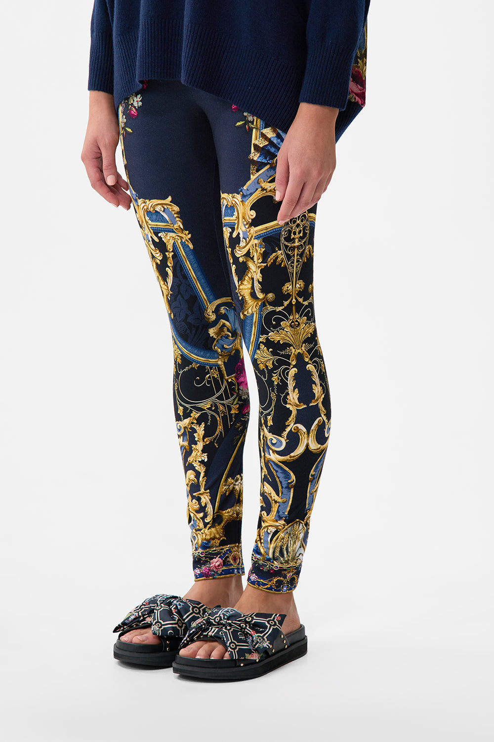 The CAMILLA Leggings in our Ornate On A Plate print.