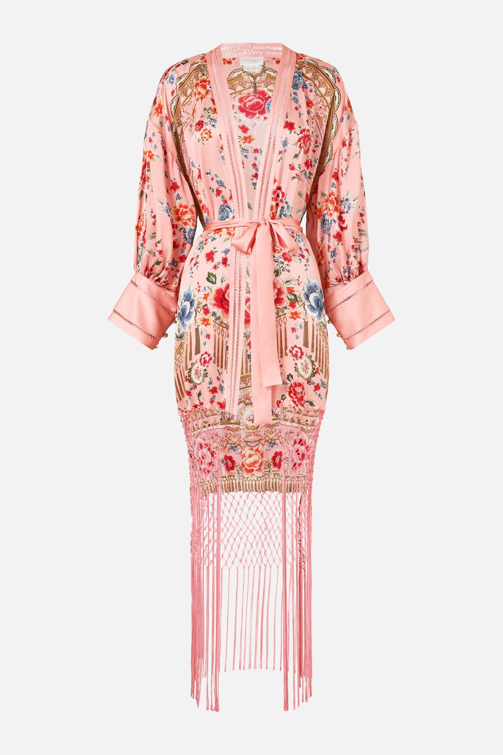 The CAMILLA High Low Hem Layer With Cuff in our Majestic Milla print.