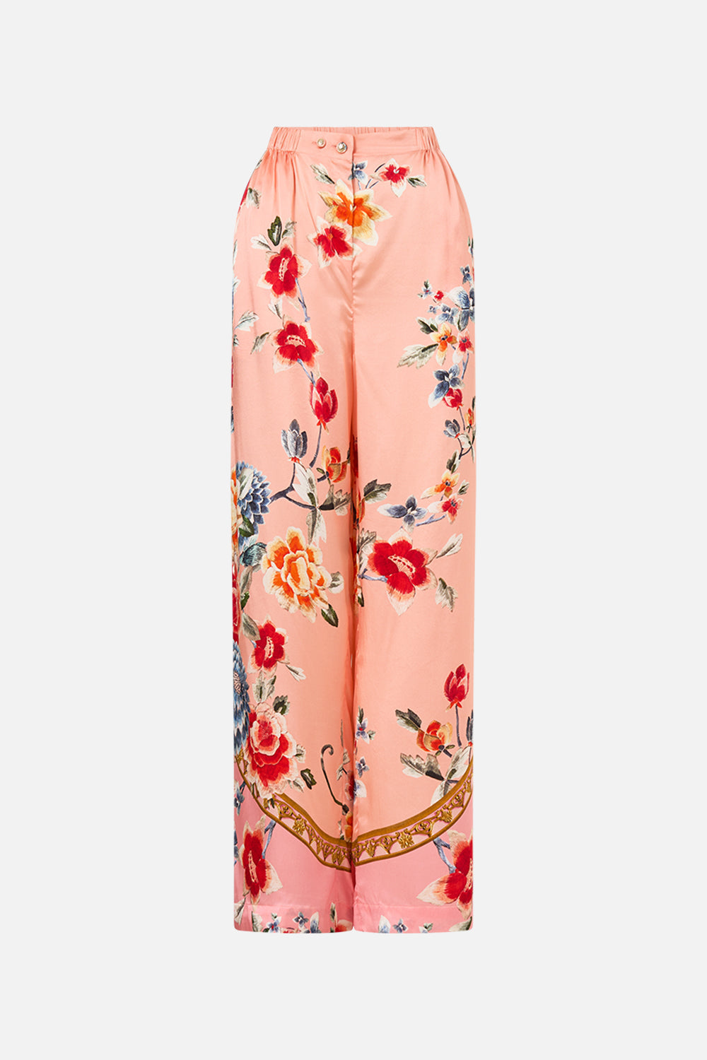 The CAMILLA Button Front Lounge Pant in our Majestic Milla print.