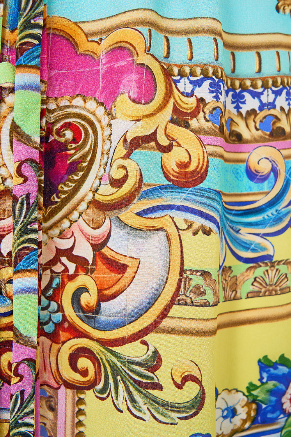 The CAMILLA Sleeveless Shirtdress in our Spirit Of Santa Maria print.