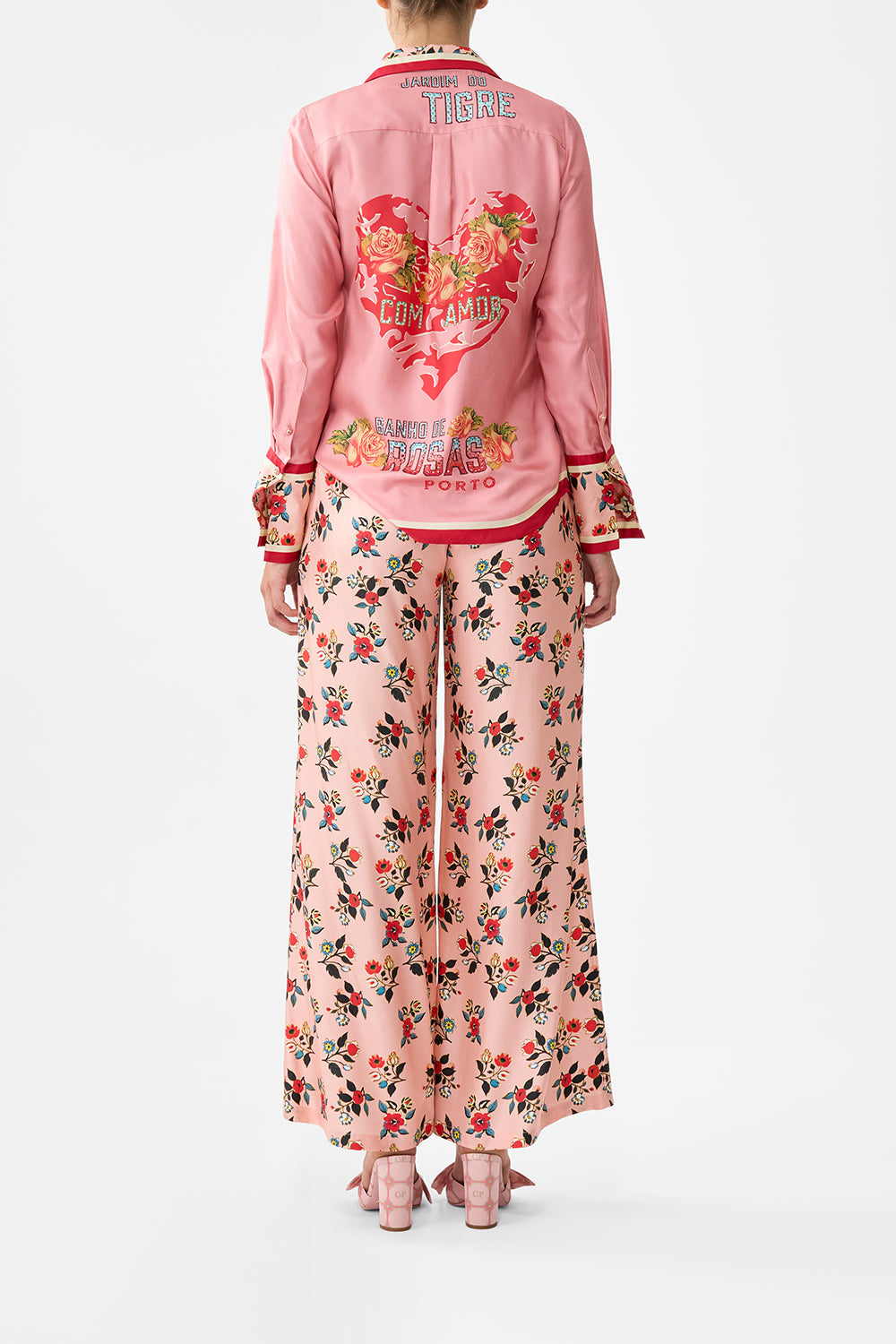 The CAMILLA Lounge Pant in our Pink Porto print.