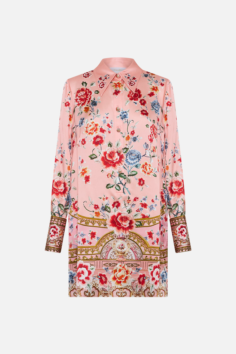 The CAMILLA Mini Shirt Dress in our Majestic Milla print.