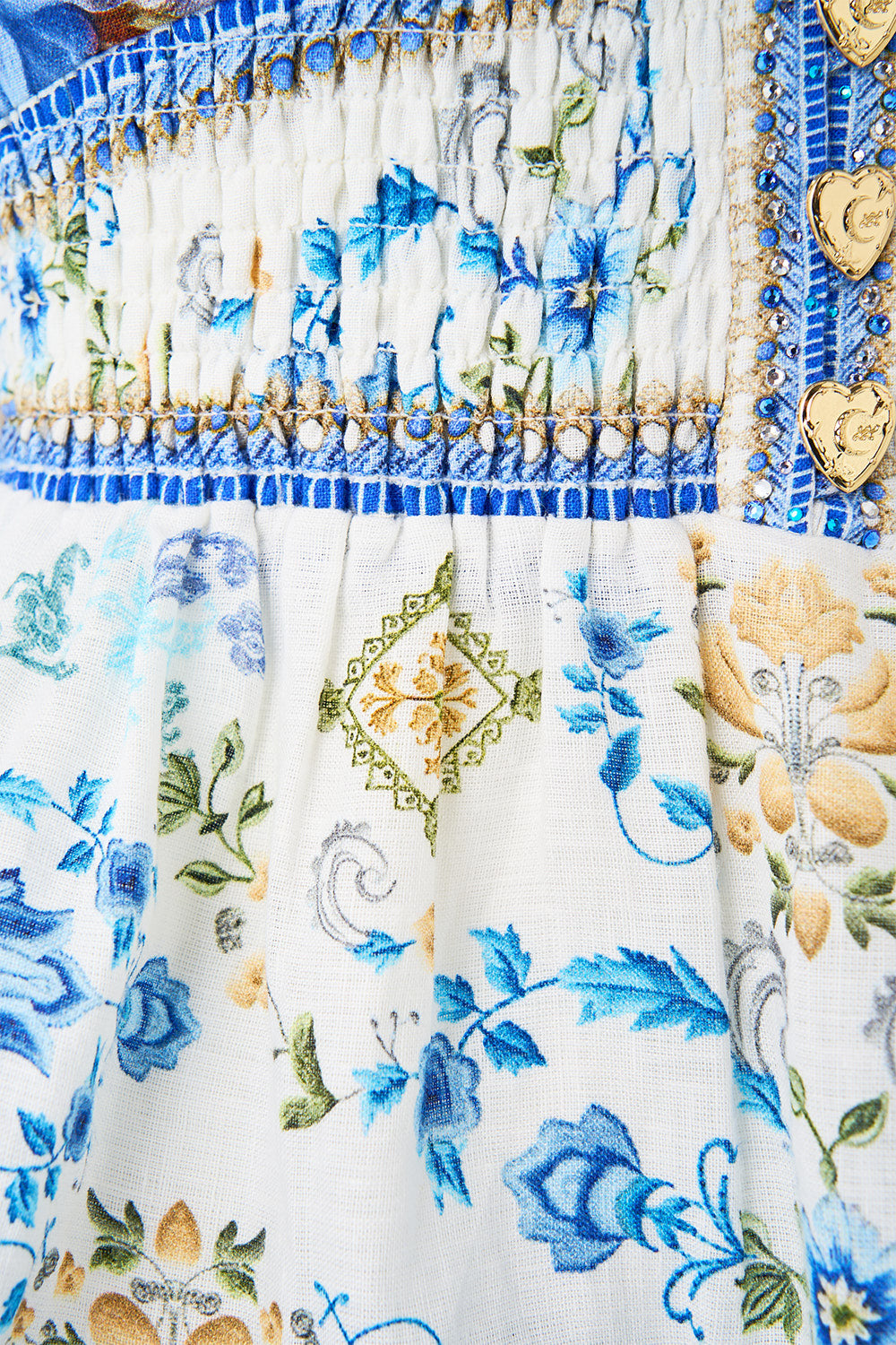 TIERED SHORT DRESS WITH NECK FRILL MY HOMESPUN HEART