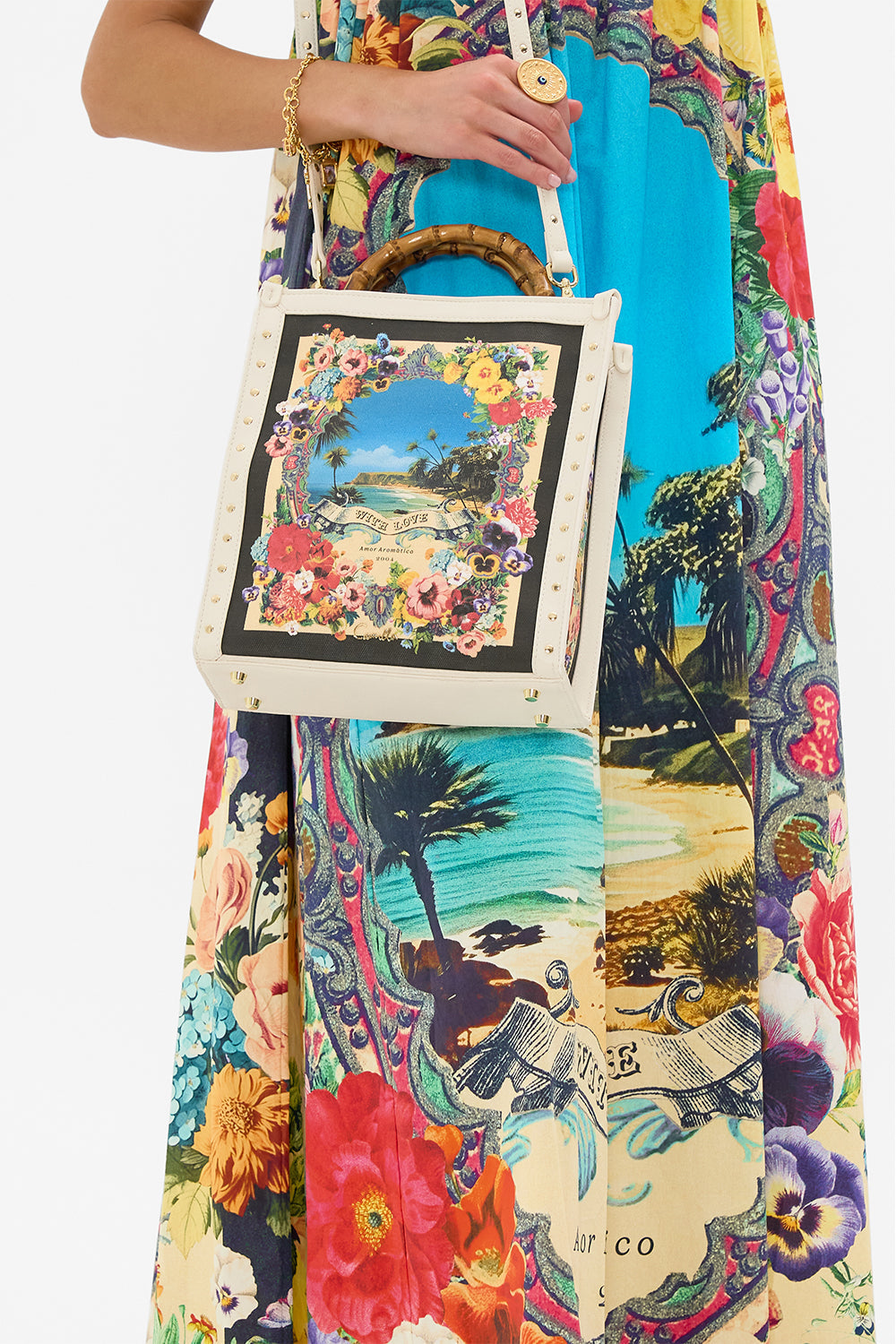 The CAMILLA North South Tote in our Bathing Bombshell print.