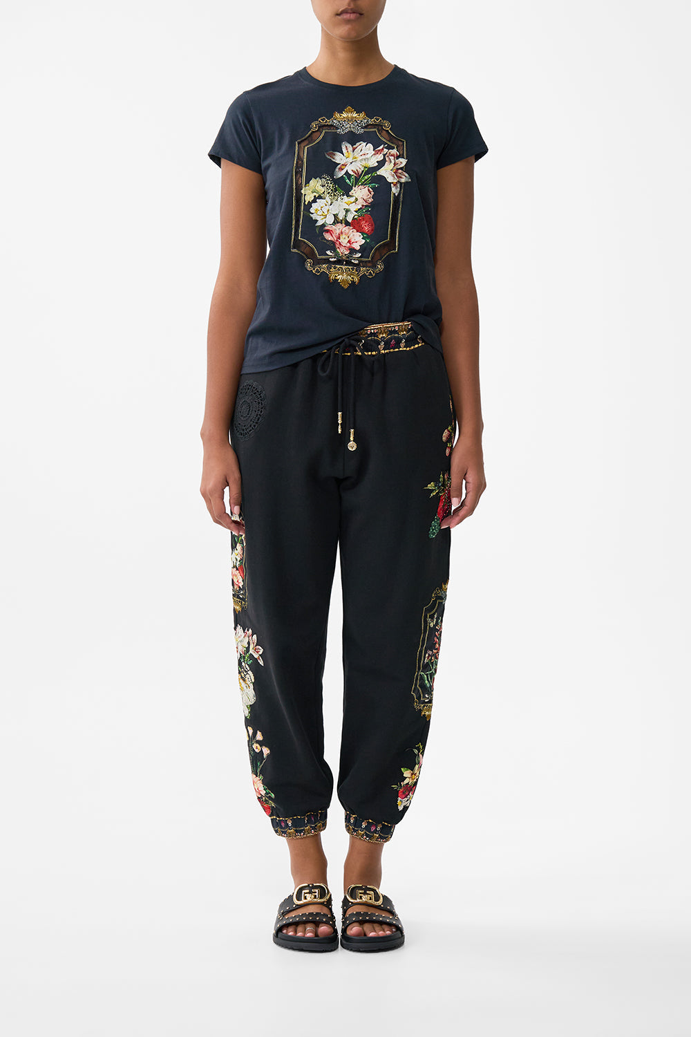 The CAMILLA Jersey Track Pant in our Noble Endeavours print.