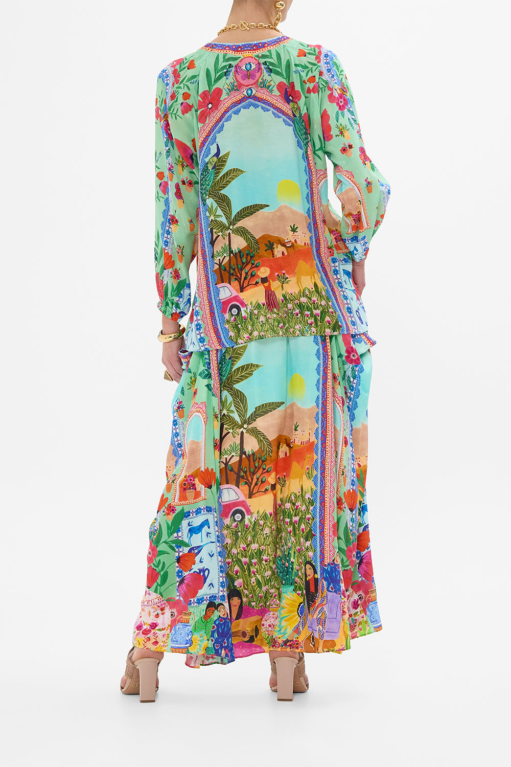 CAMILLA Pocket Skirt Dress in Queens of Creation print.