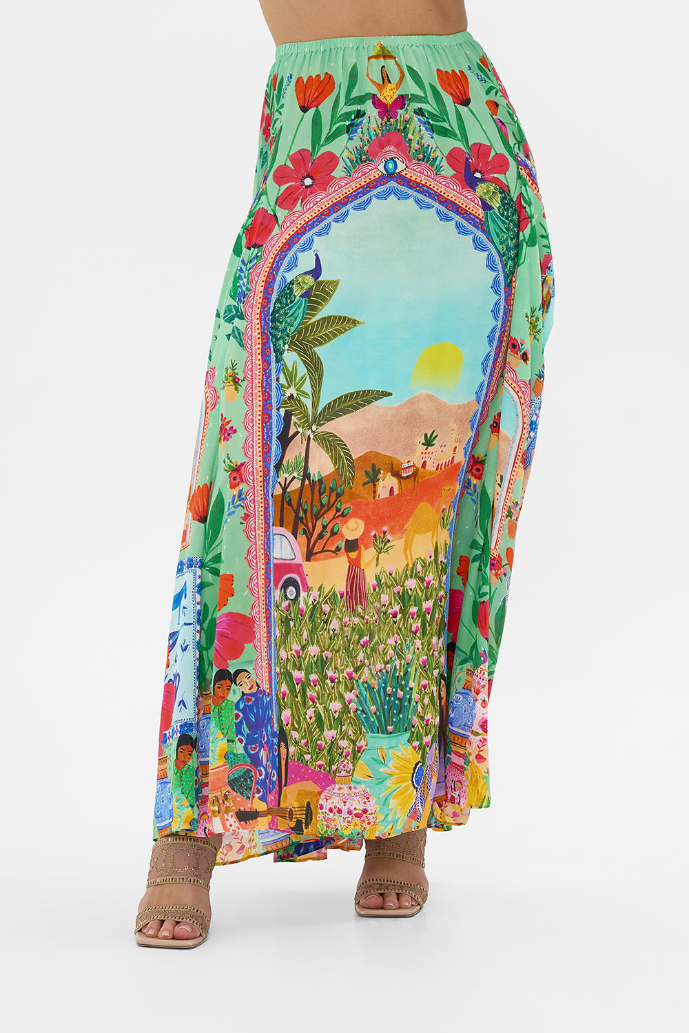 CAMILLA Pocket Skirt Dress in Queens of Creation print.
