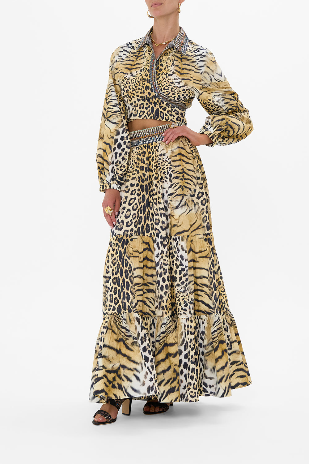 CROPPED WRAP SHIRT JAGUAR