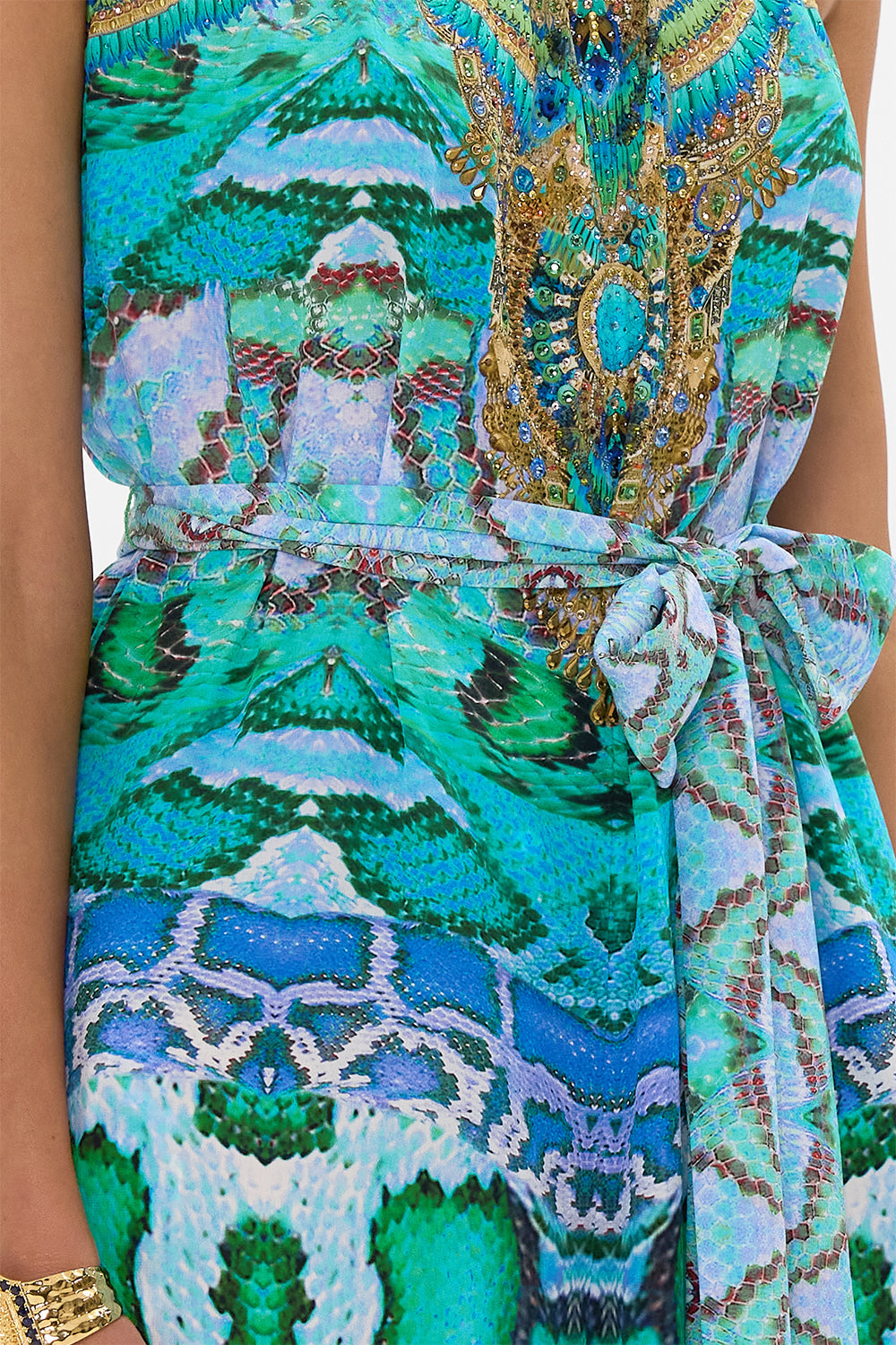 TIE WAIST STRAPLESS JUMPSUIT LAND OF WONDER