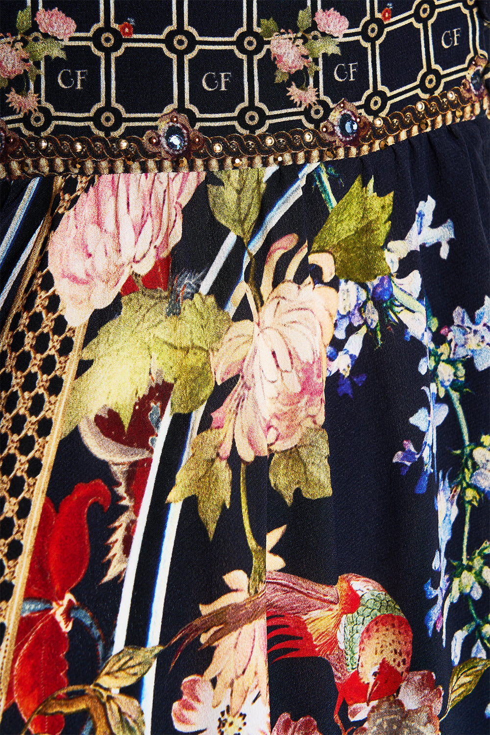 SHAPED WAISTBAND DRESS WITH GATHERED SLEEVES PALACIO POETRY