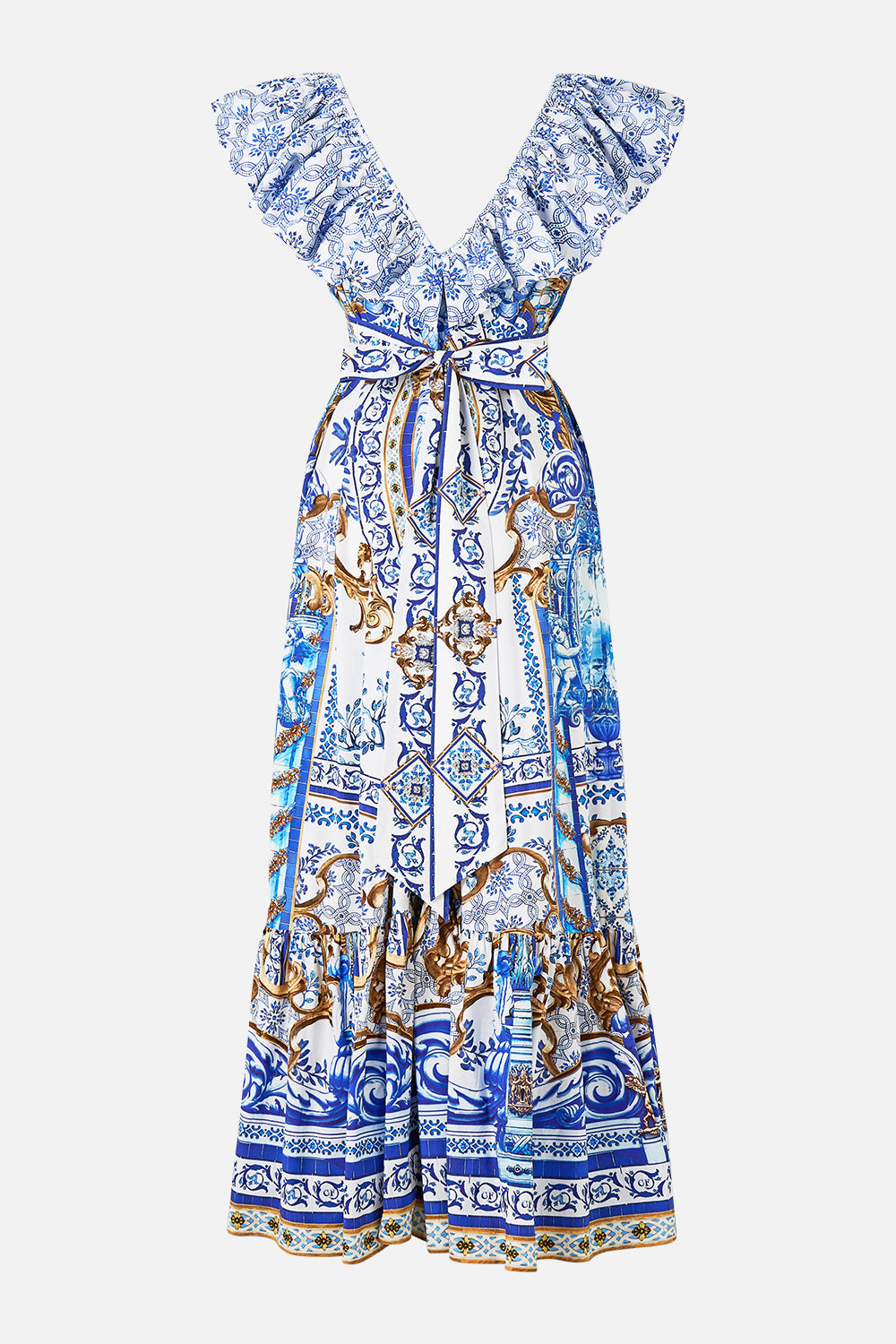 FRILL NECK DRESS WITH HARDWARE AZUL ADVENTURES