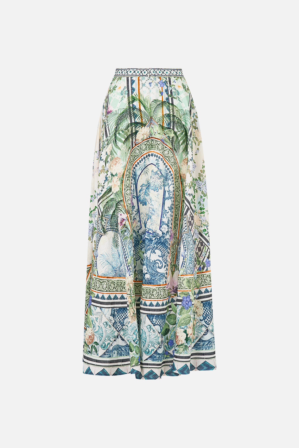 MAXI CIRCLE SKIRT JARDIM PARTY