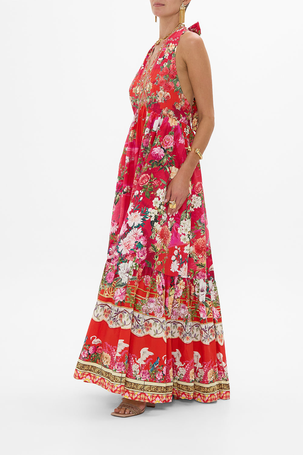 RUFFLE HEM HALTER DRESS SWEET HOME ALEXANDRIA