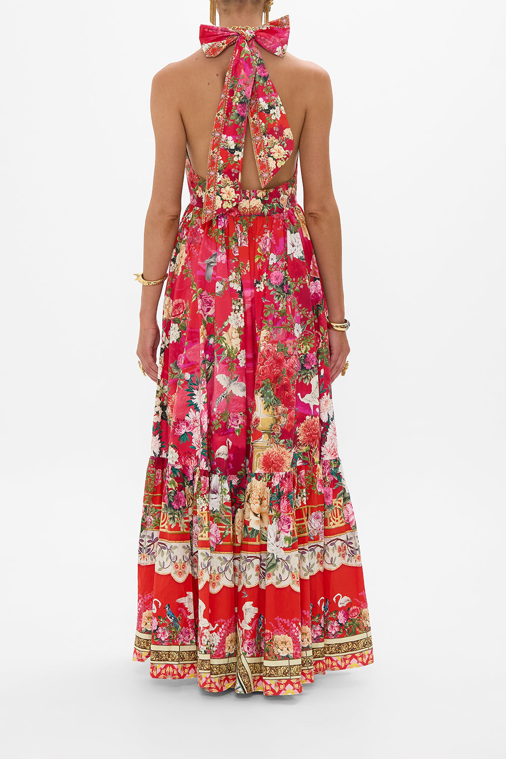 RUFFLE HEM HALTER DRESS SWEET HOME ALEXANDRIA