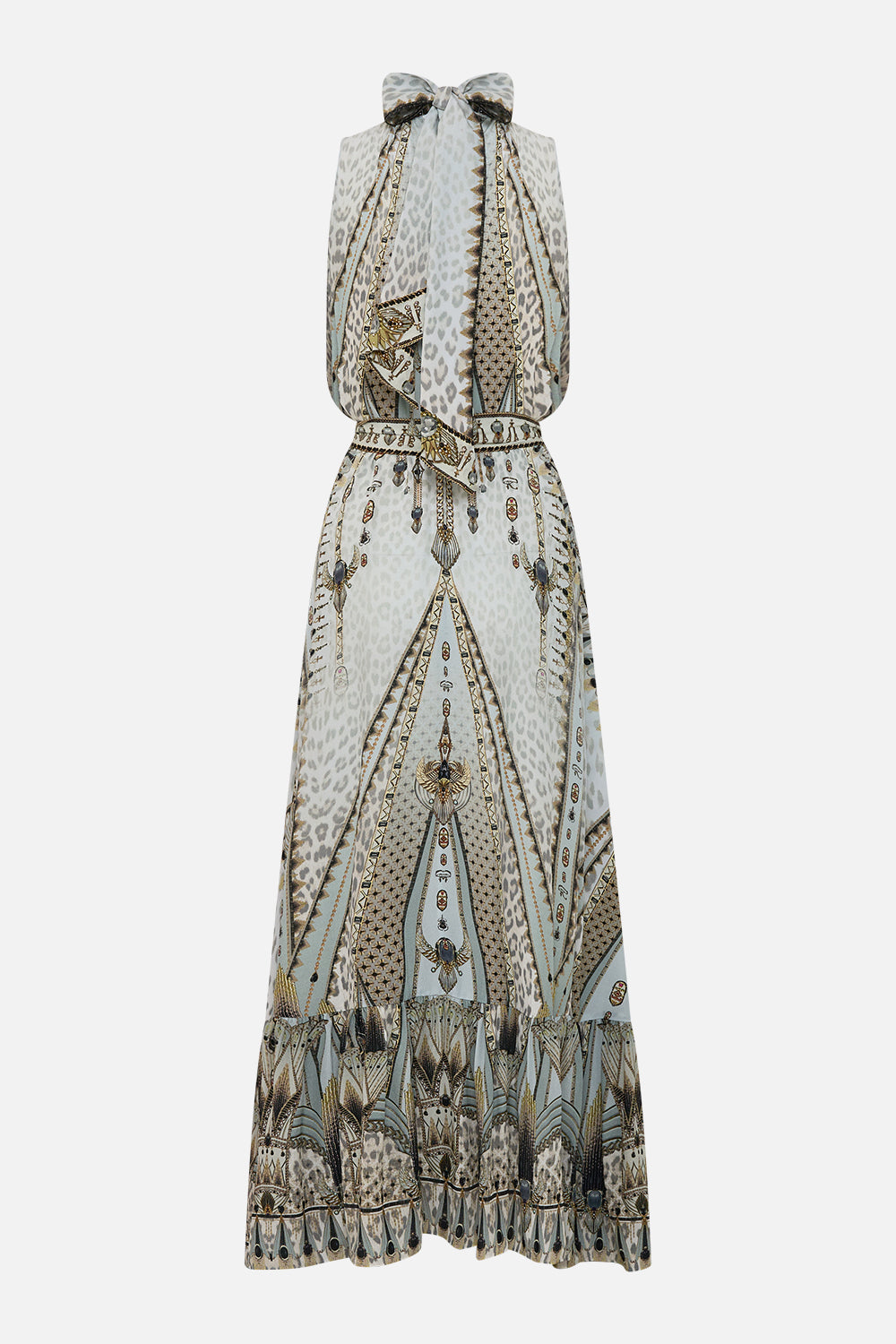 NECKTIE DRESS WITH ELASTICATED WAIST SAHARA STARLET