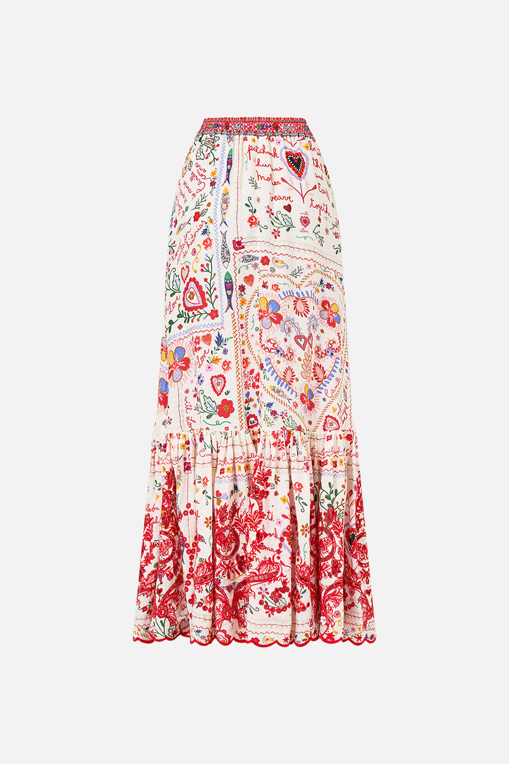 MAXI SKIRT WITH RUFFLE HEM A KITSCH IN TIME