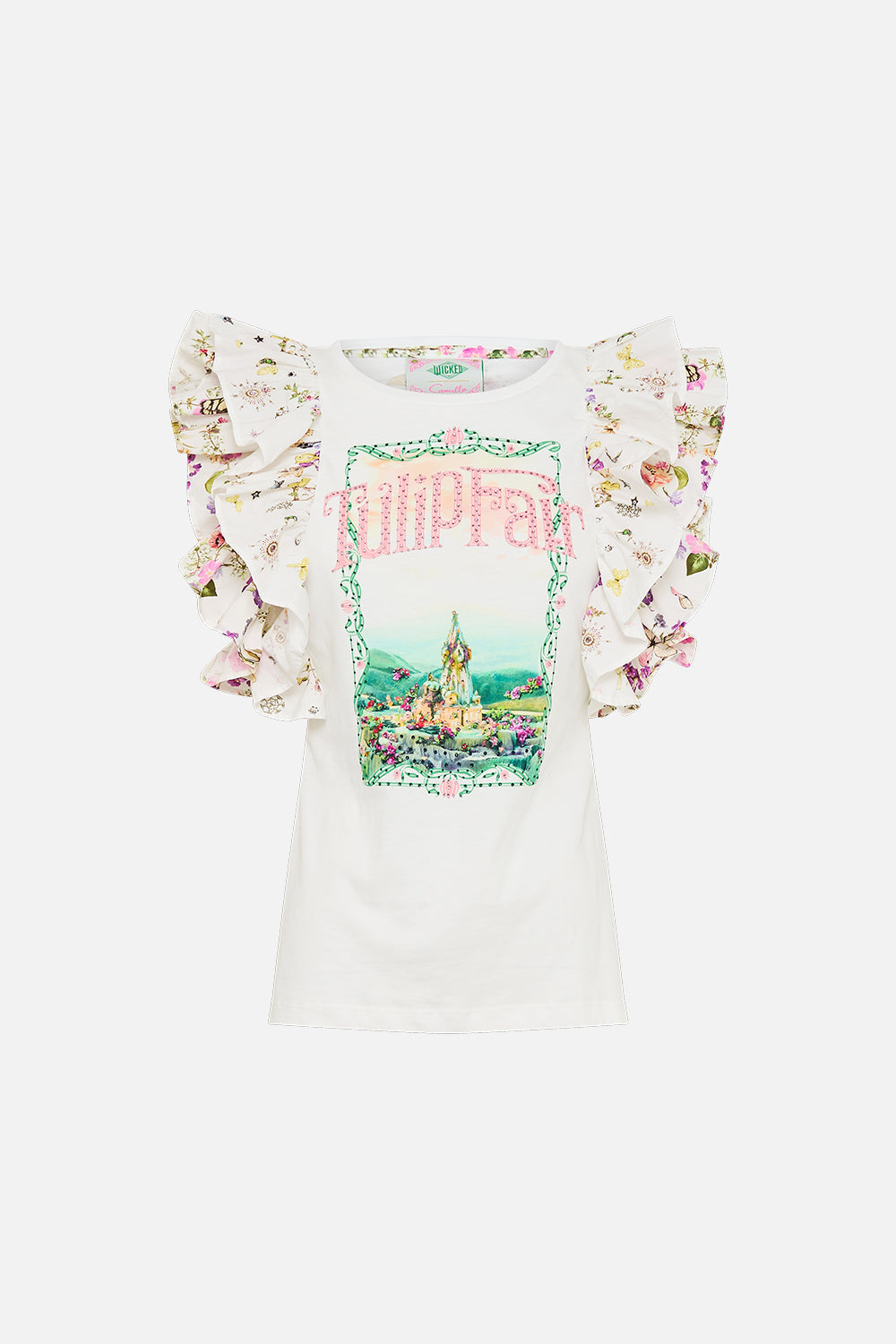 DOUBLE FRILL SLEEVE TEE MUNCHKINLAND