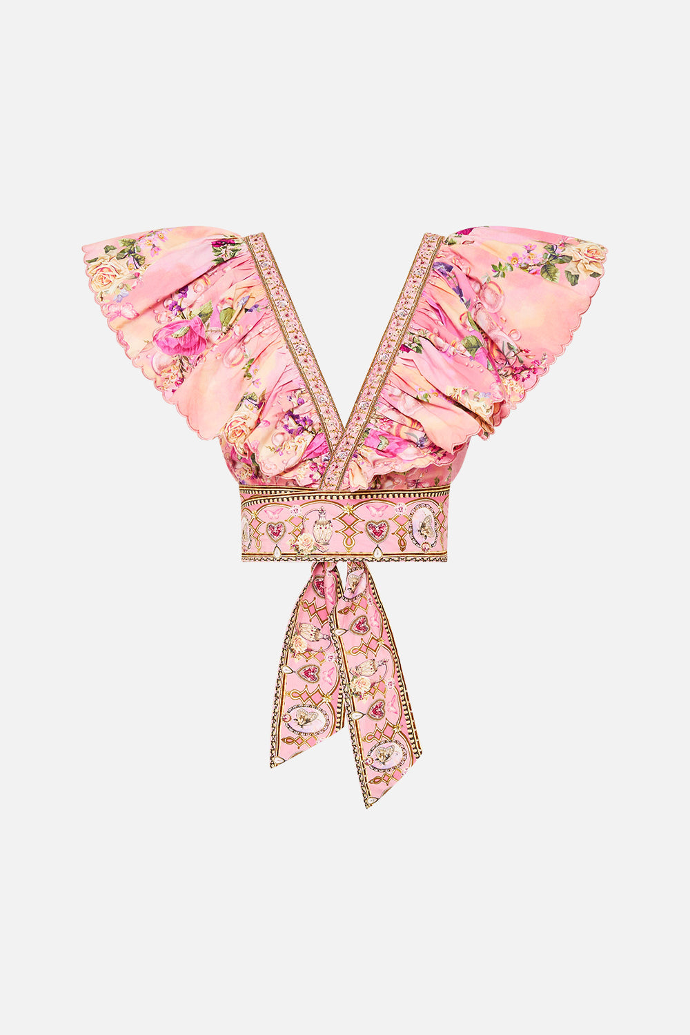 RUFFLE WRAP TOP TOTALLY OZMOPOLITAN