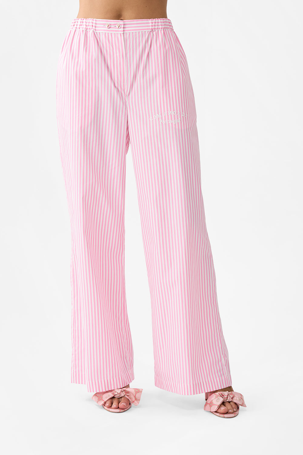 BUTTON FRONT LOUNGE PANT SALTY SPLENDOUR