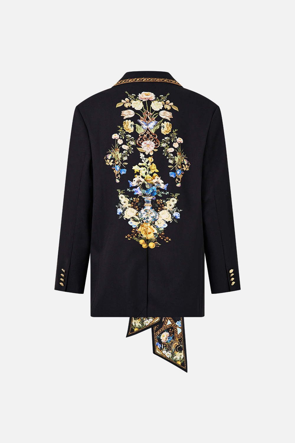 BOYFRIEND JACKET WITH BOW DETAIL OTTOMAN ELEGANCE