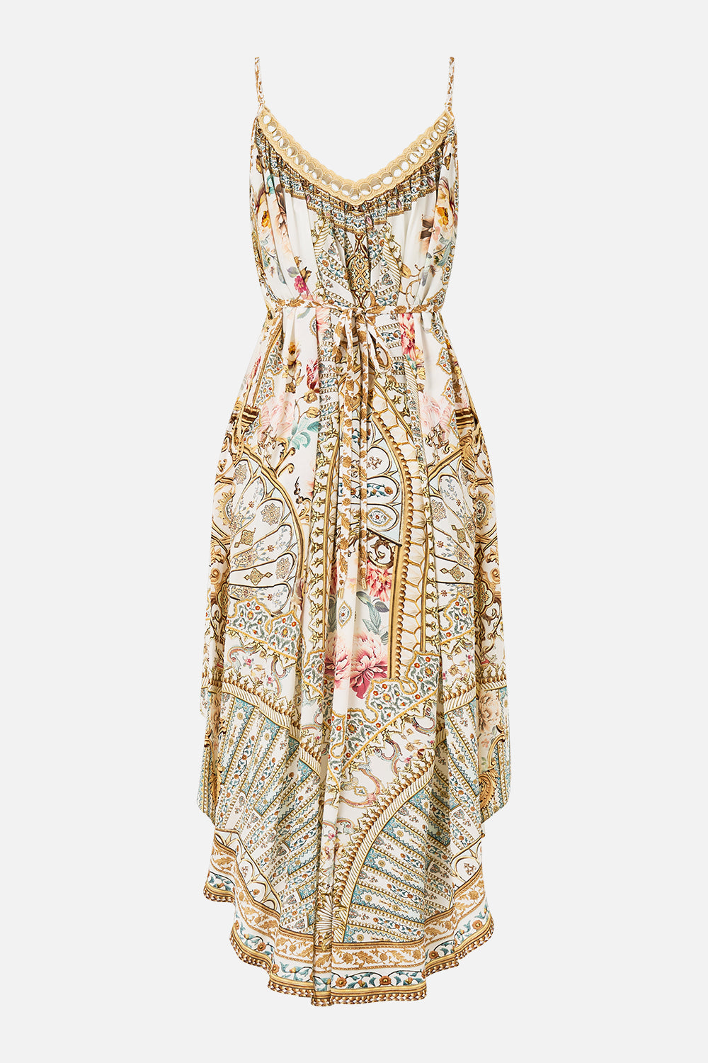 STRAPPY HIGH LOW DRESS WITH POCKETS OTTOMAN DYNASTY