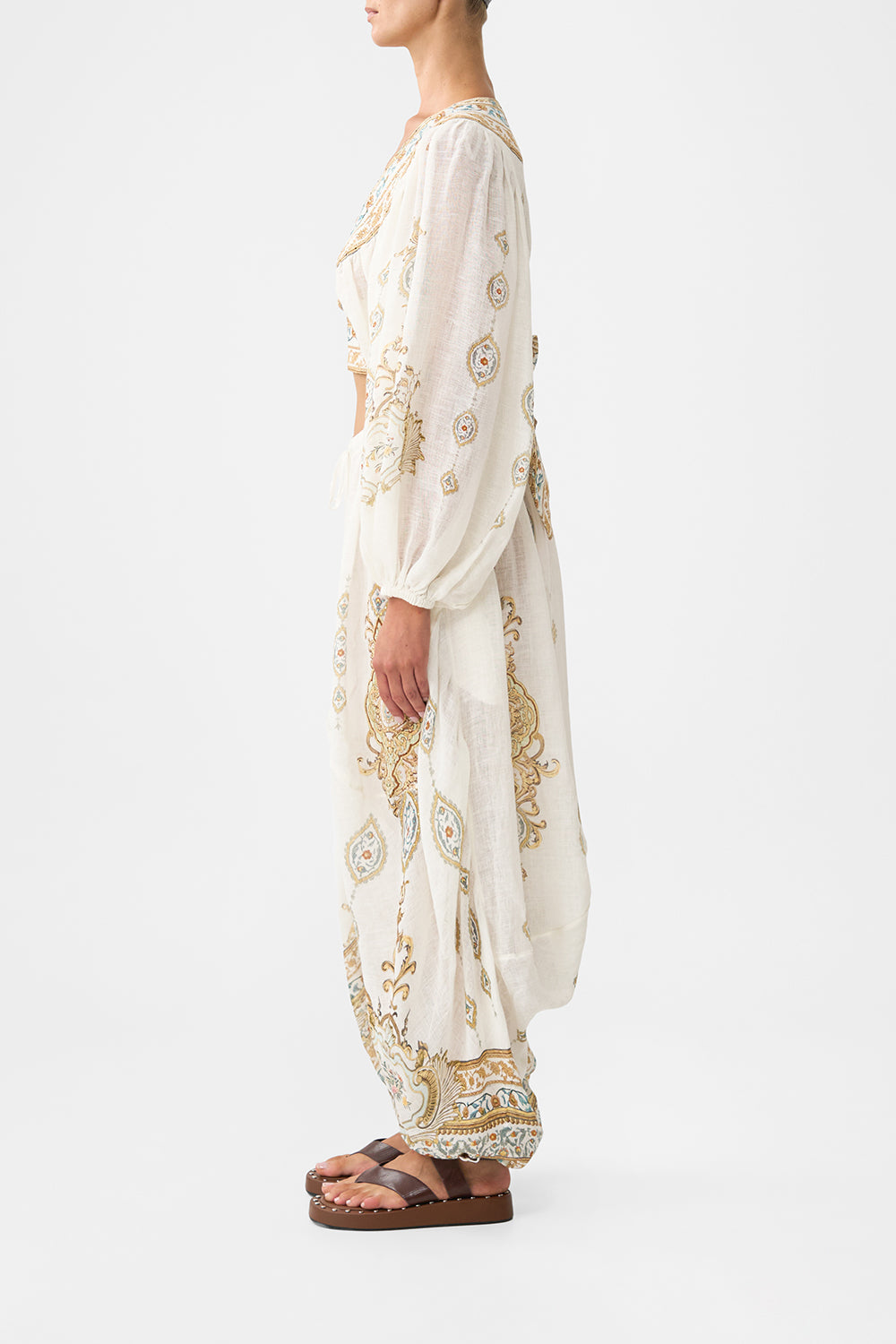 PANELLED HAREM PANT WITH TIE WAIST OTTOMAN DYNASTY