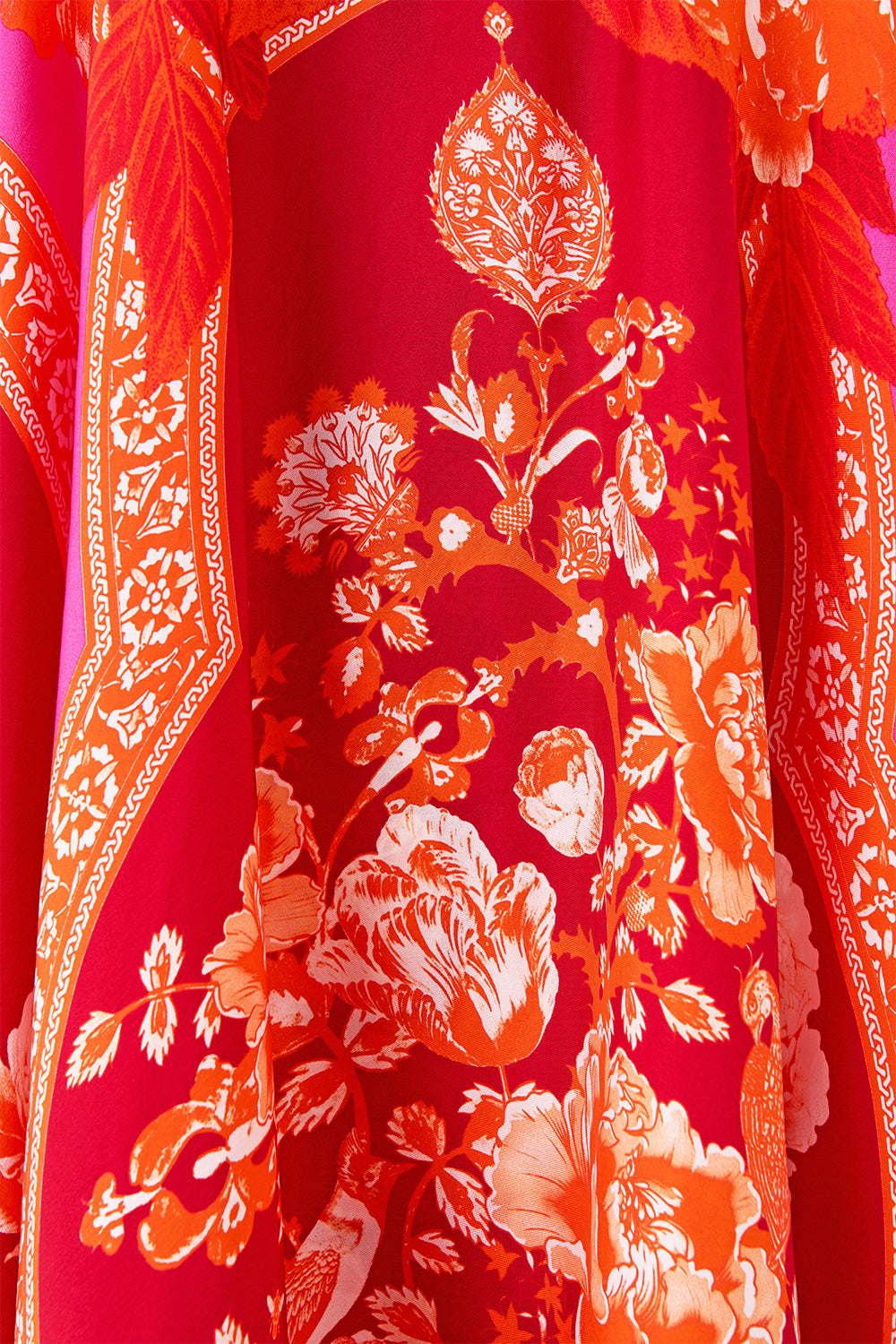 STRAPLESS MAXI WITH RUFFLE HEM TILES OF TÜRKIYE