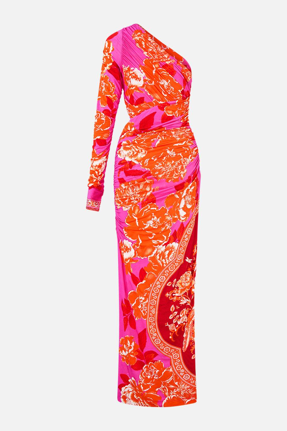 ONE SHOULDER JERSEY CUT OUT DRESS TILES OF TÜRKIYE