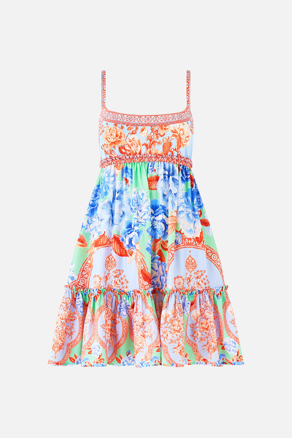 SHORT DRESS WITH JERSEY BODICE TOPKAPI POP