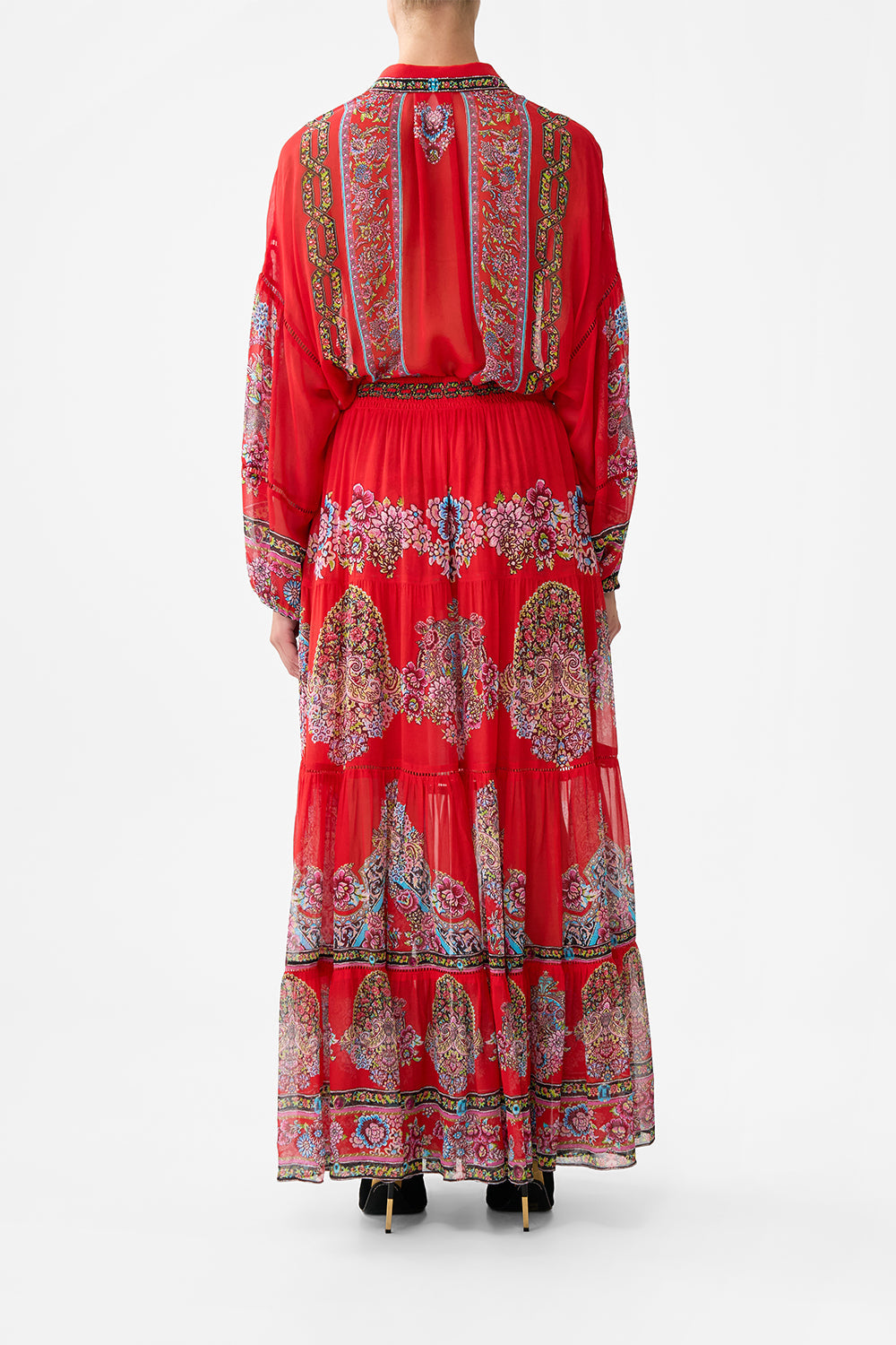 TIERED MAXI SKIRT ARTISANS OF ANATOLIA