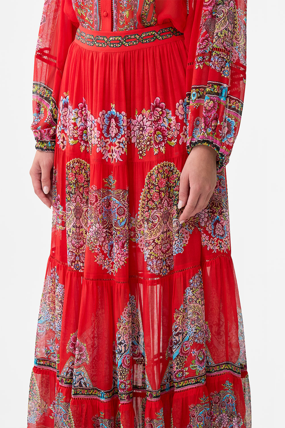 TIERED MAXI SKIRT ARTISANS OF ANATOLIA