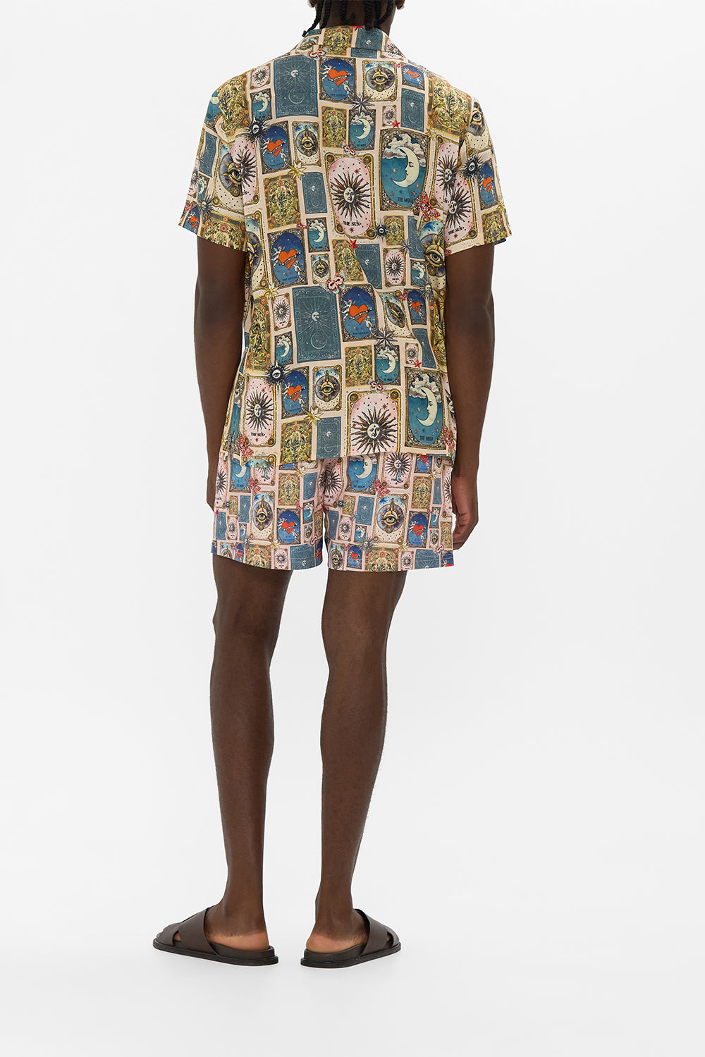 SHORT SLEEVE CAMP COLLARED SHIRT HOUSE OF HOROSCOPES