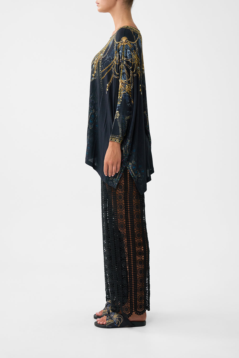 SCOOP NECK SLOUCH TEE SONG OF THE SOLSTICE