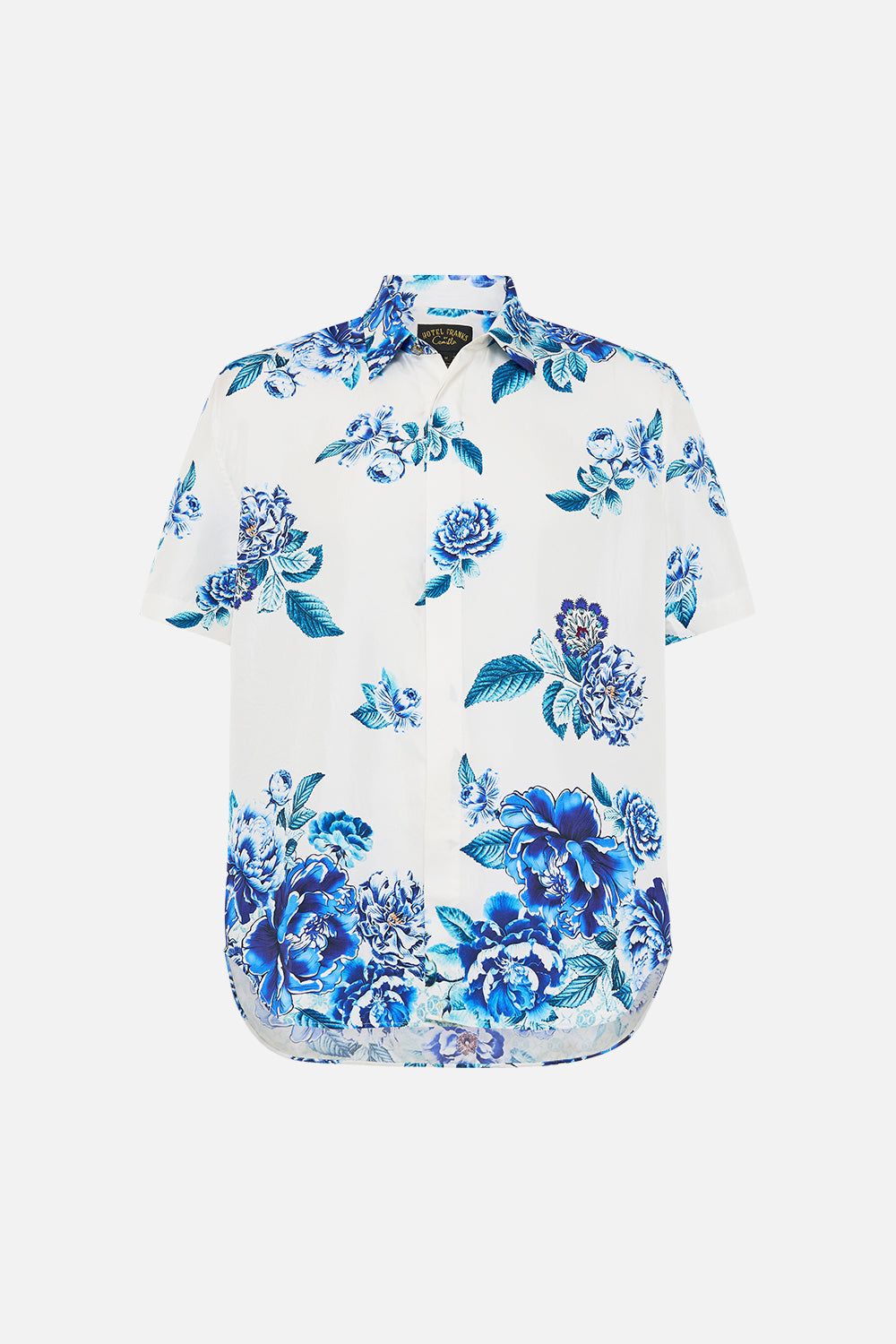 SHORT SLEEVE OVERSIZED SHIRT A CERAMIC GARDEN