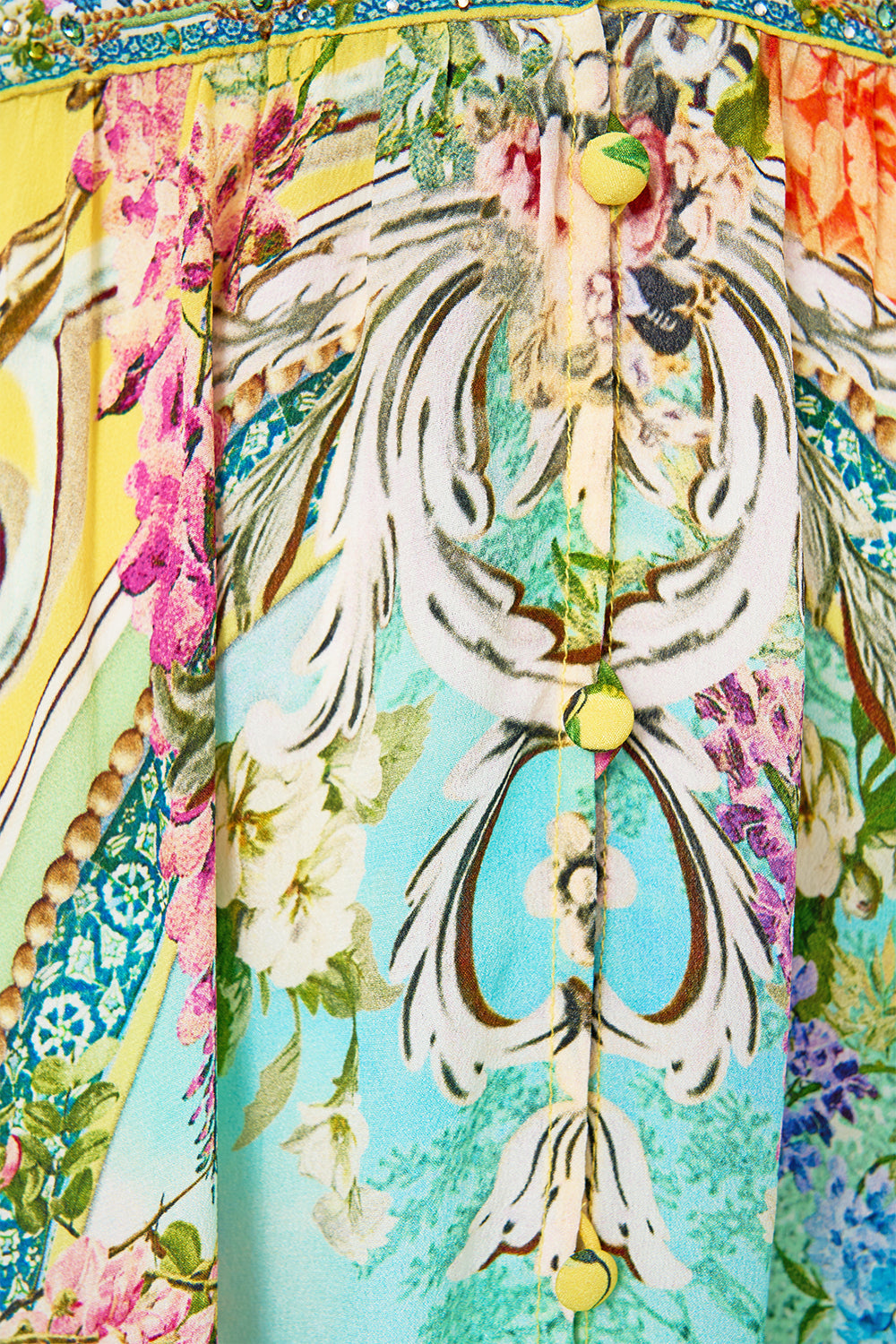 BUTTON DRESS WITH SHAPED WAISTBAND TALES OF TOPKAPI PALACE