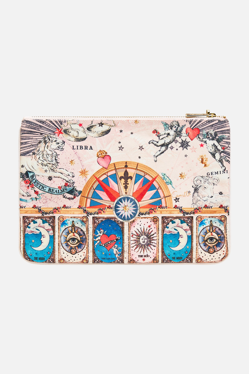 SMALL CANVAS CLUTCH HOUSE OF HOROSCOPES